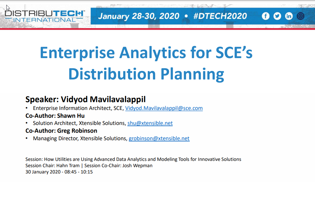 Enterprise Analytics for Distribution Planning